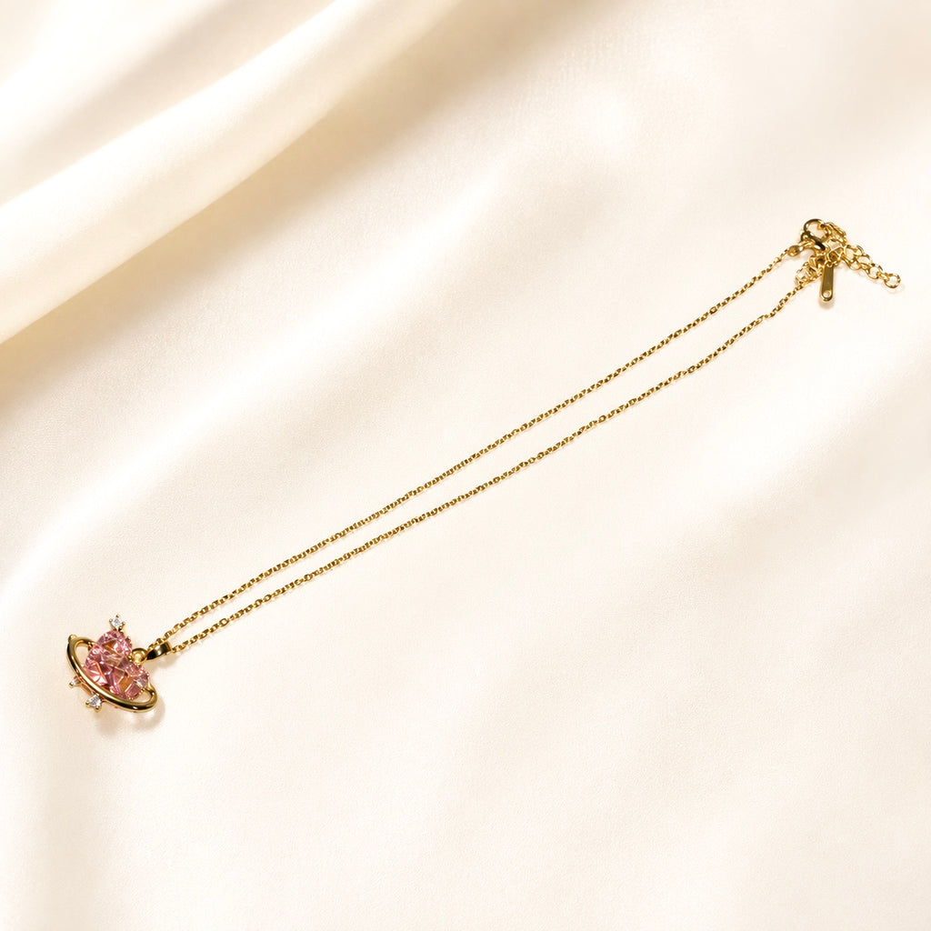 Celestial Pink Orbit Necklace